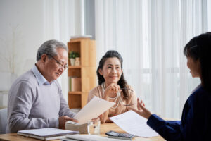 A couple reviewing their estate plan with an estate planning attorney in Winston-Salem.