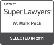 W. Mark Peck, Recognized by North Carolina Super Lawyers 2011